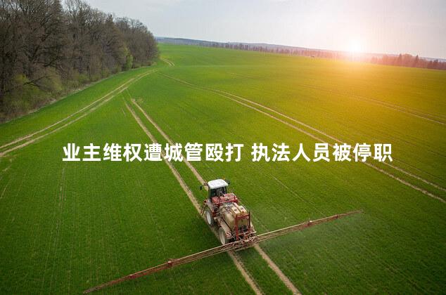 业主维权遭城管殴打 执法人员被停职
